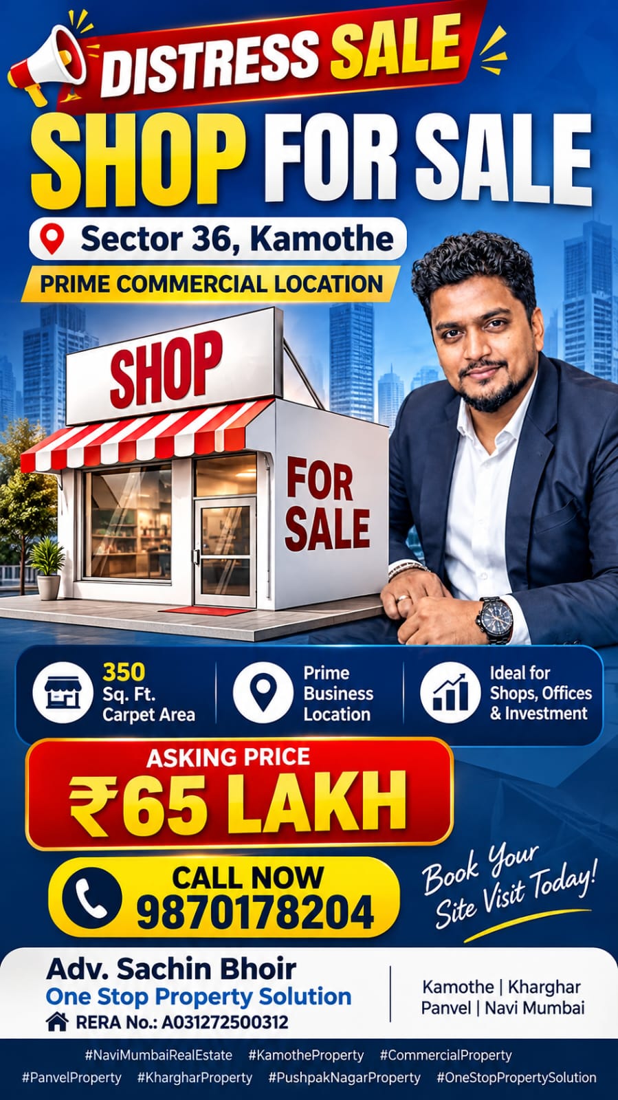 Commercial Shop for Sale in Sector 36, Kamothe – ₹65 Lakh - Image 1
